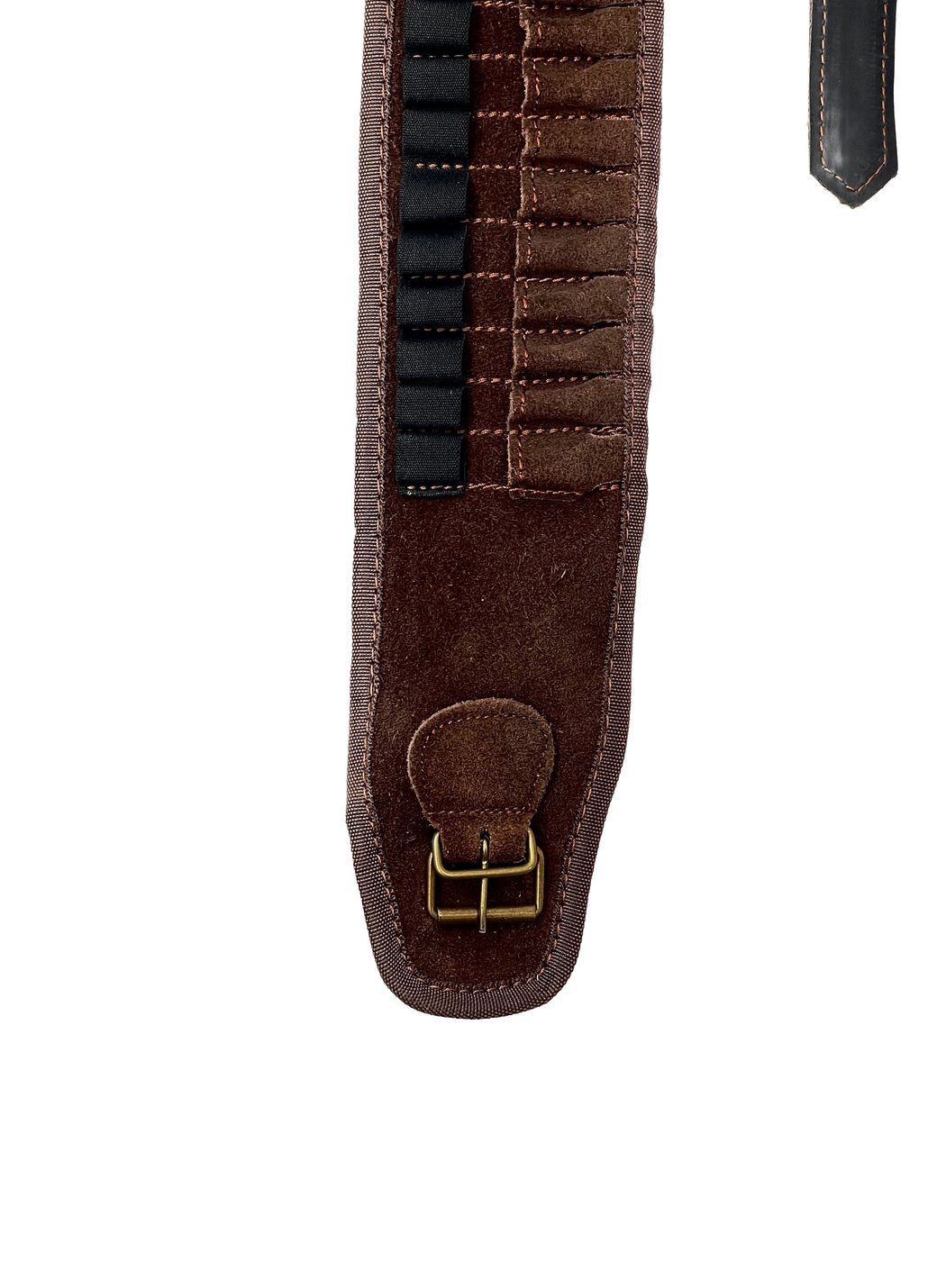Split Leather Cartridge Belt — Brown